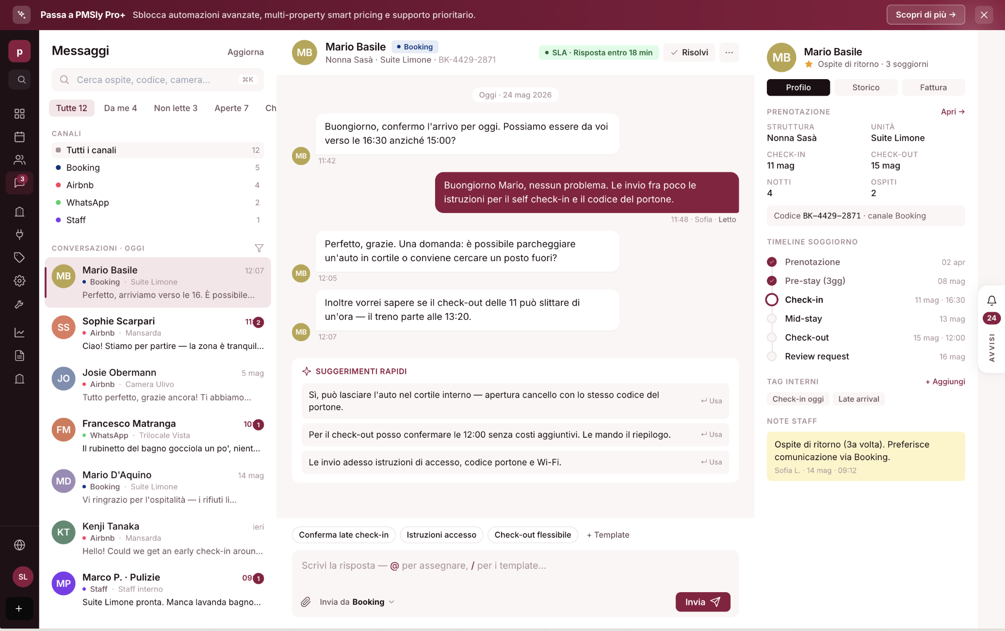 Unified inbox PMSLY