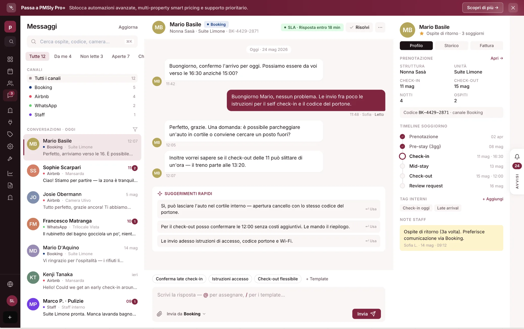 Unified inbox PMSLY